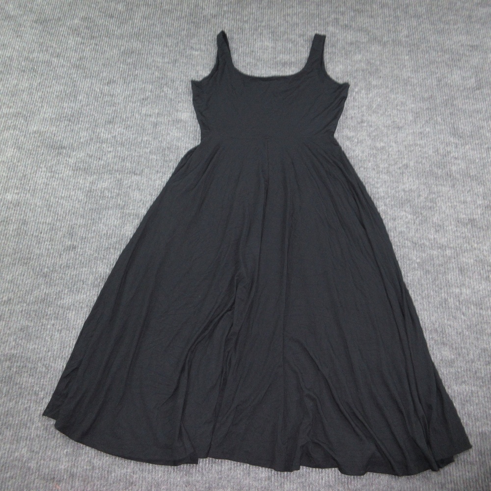 Market & Spruce Dress Womens L Black Ravyn Maxi Tank Dress Pockets NWT